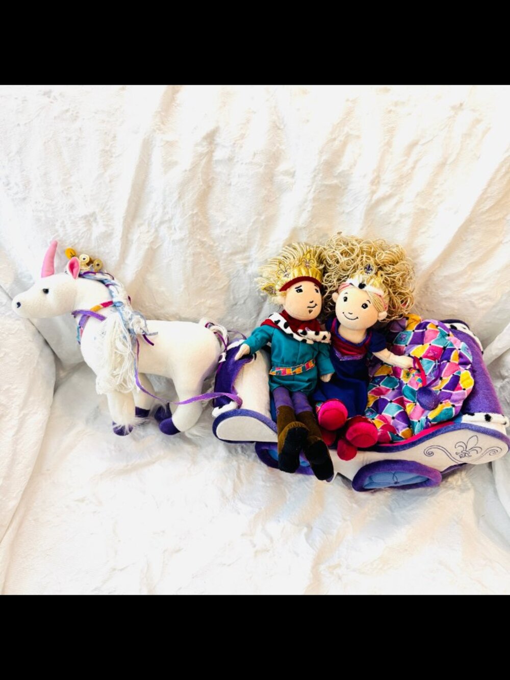 Dreamtastic Groovy Girls Carriage, Unicorn, Prince Lance, Princess Lucinda Lot